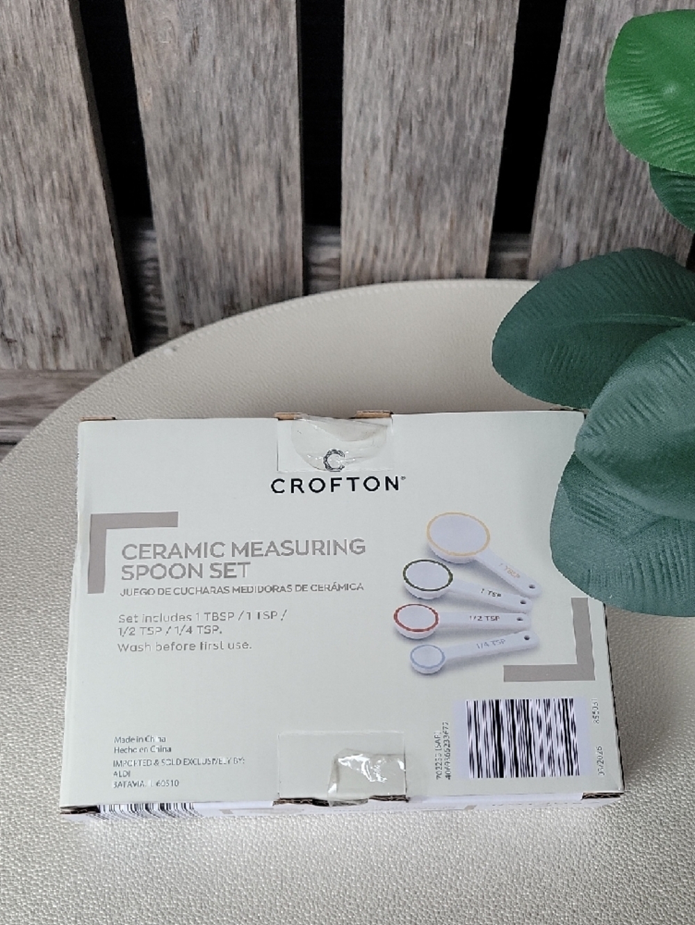 Crofton Ceramic Measuring Spoon Set - Multi-Color - Picture 5 of 6